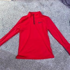 Nike Red Long Sleeve Sweatshirt